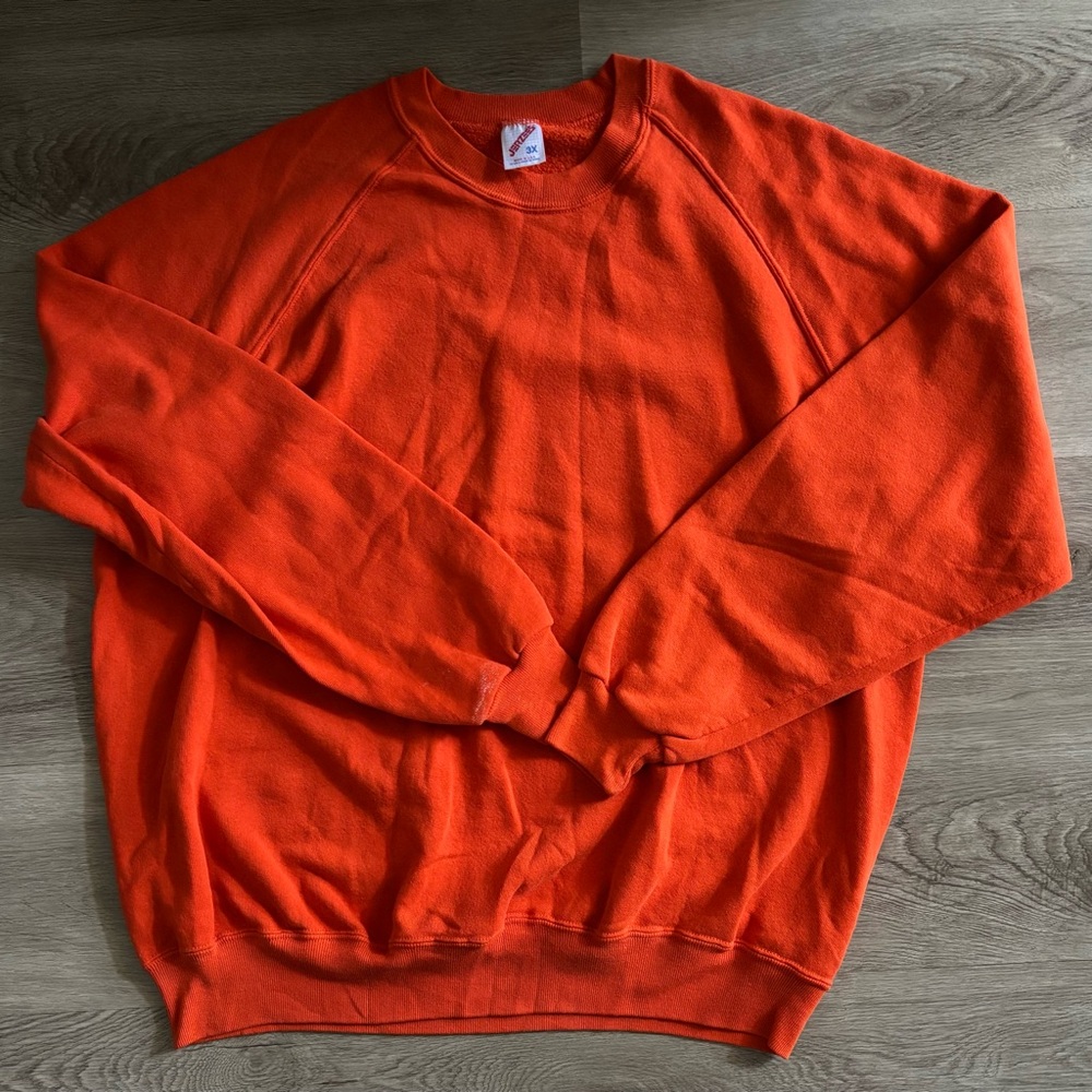 Jerzees Bright Orange Crewneck Sweater
